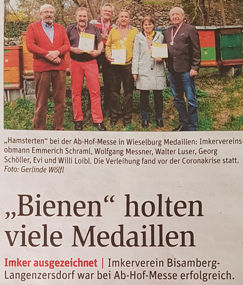 Imker ausgezeichnet bei der Ab-Hof-Messe